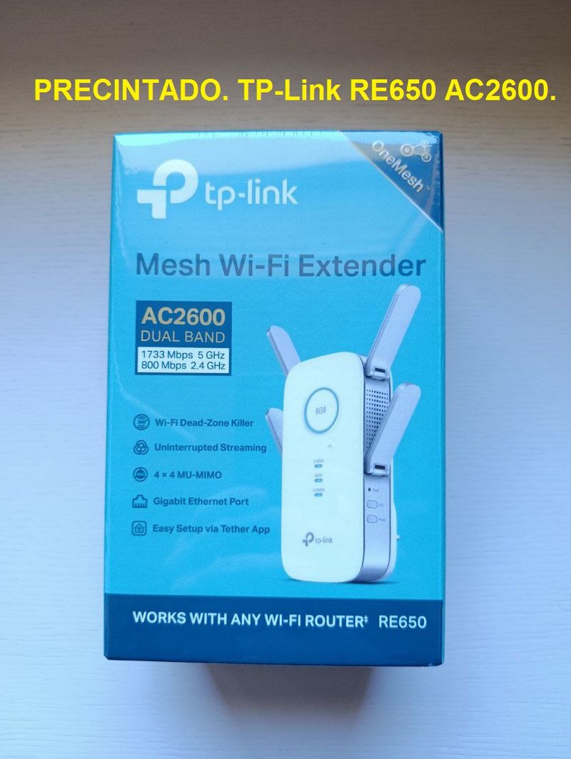 PRECINTADO. TP-Link RE650 AC2600 Extensor WiFi.