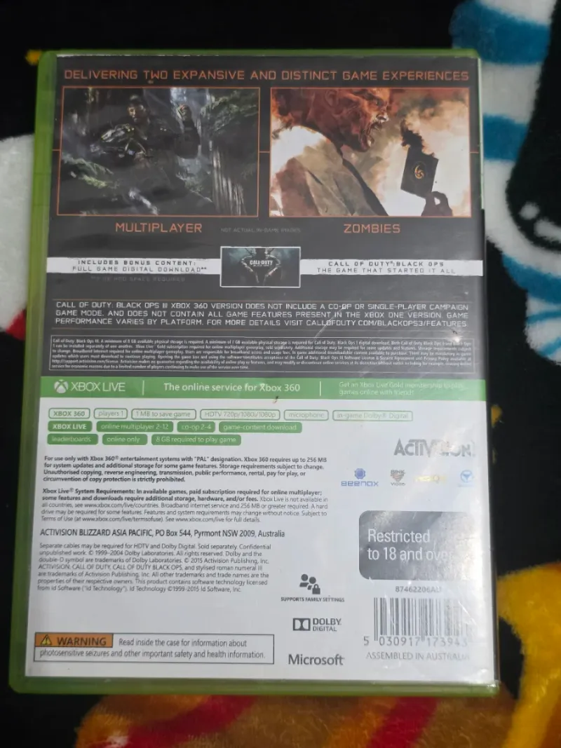 Call of Duty Black Ops III Xbox 360 afbeelding 2