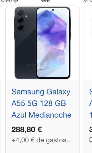 Samsung Galaxy A55 5G 128GB Azul Marino nuevo