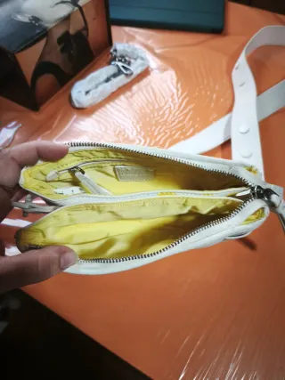 Bolso Desigual blanco y amarillo