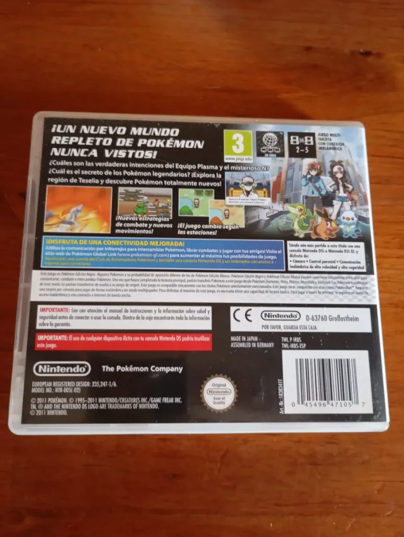 Pokémon Edición Negra Nintendo DS afbeelding 2