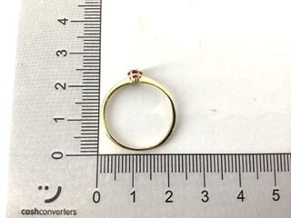 anillo oro 18k con piedra con circonita