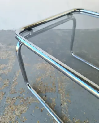 Mesa de centro Space Age. Vintage, 70s.