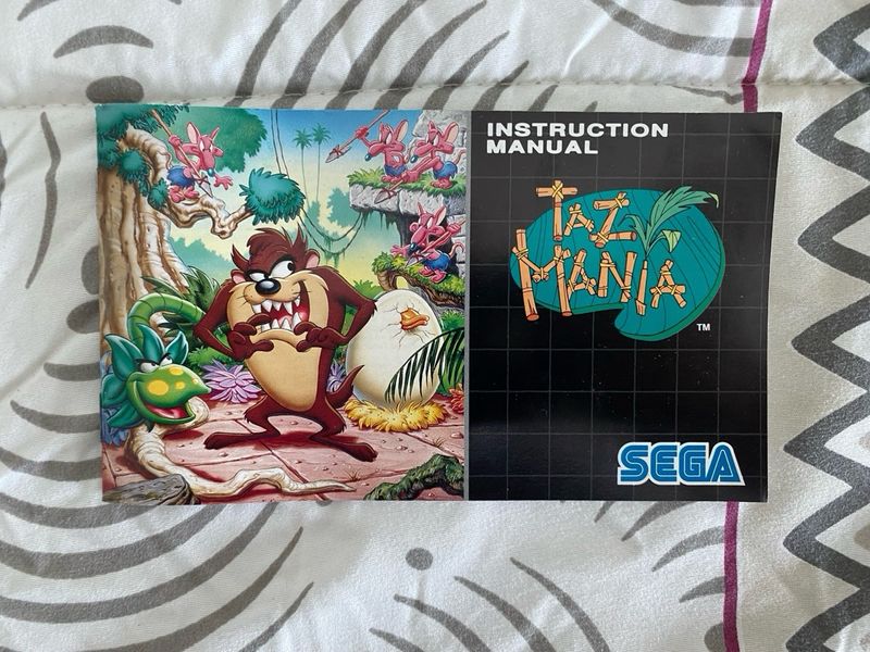 Tazmania Mega Drive Cartucho y Manual afbeelding 2