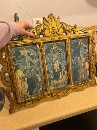 Cuadro religioso barroco vintage