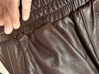 Cazadora Bomber Piel Vintage Marrón