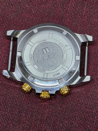 Reloj Breil Midway Z786 Cronógrafo Dorado/Plateado