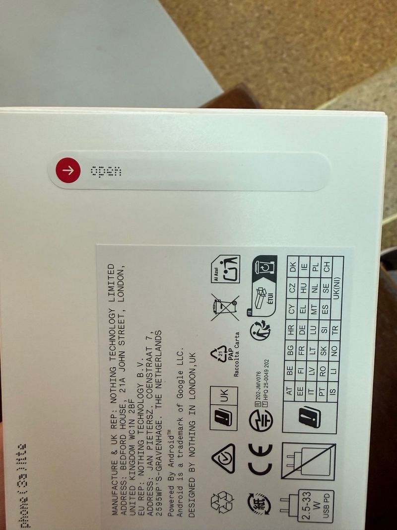 Nothing phone 3a lite 128 afbeelding 3
