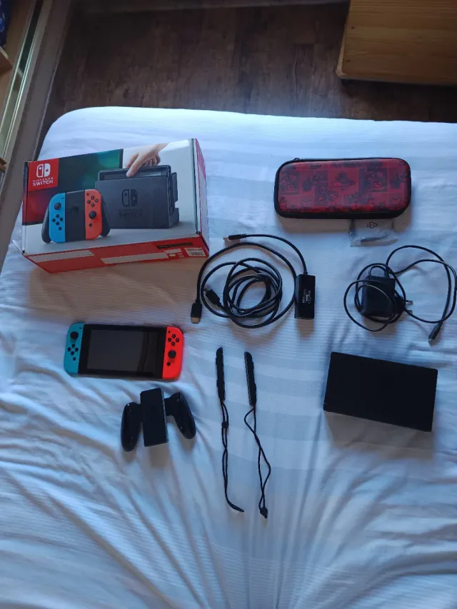 Nintendo Switch Azul/Rojo + Accesorios