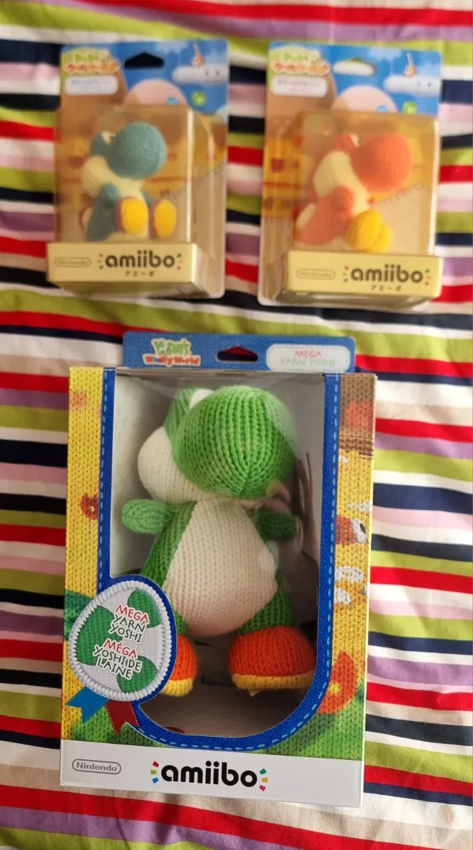 Pack 2 Amiibo Yoshi Woolly World precintados