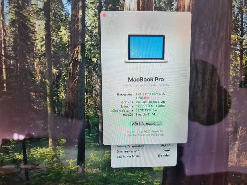 Apple MacBook Pro 15 i7 2.0 GHz SSD 256GB Portatil afbeelding 4