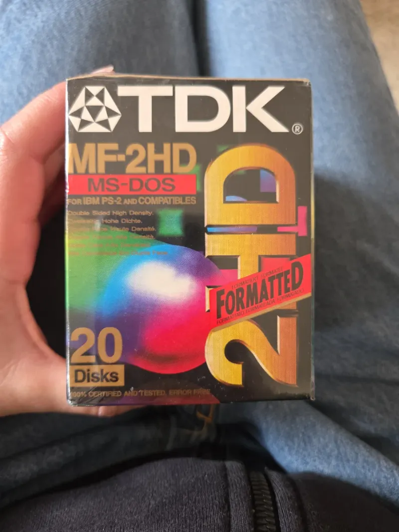 Disquetes TDK MF-2HD MS-DOS 20uds afbeelding 2