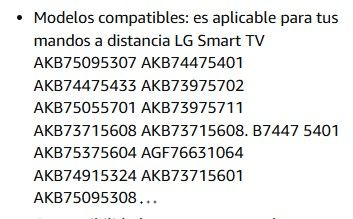 Mando sustitución LG Smart TV AKB75095308. Nuevo afbeelding 7