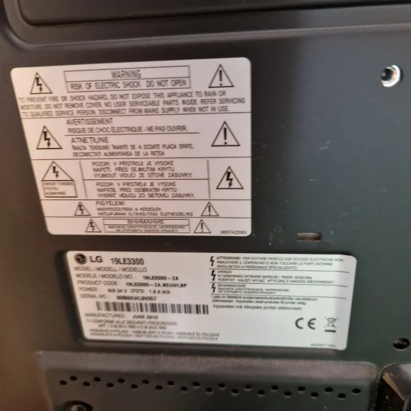 TV LG 19LE3300 para juegos afbeelding 2