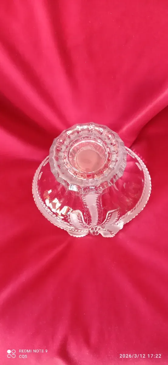 Bombonera cristal lazo esmerilado