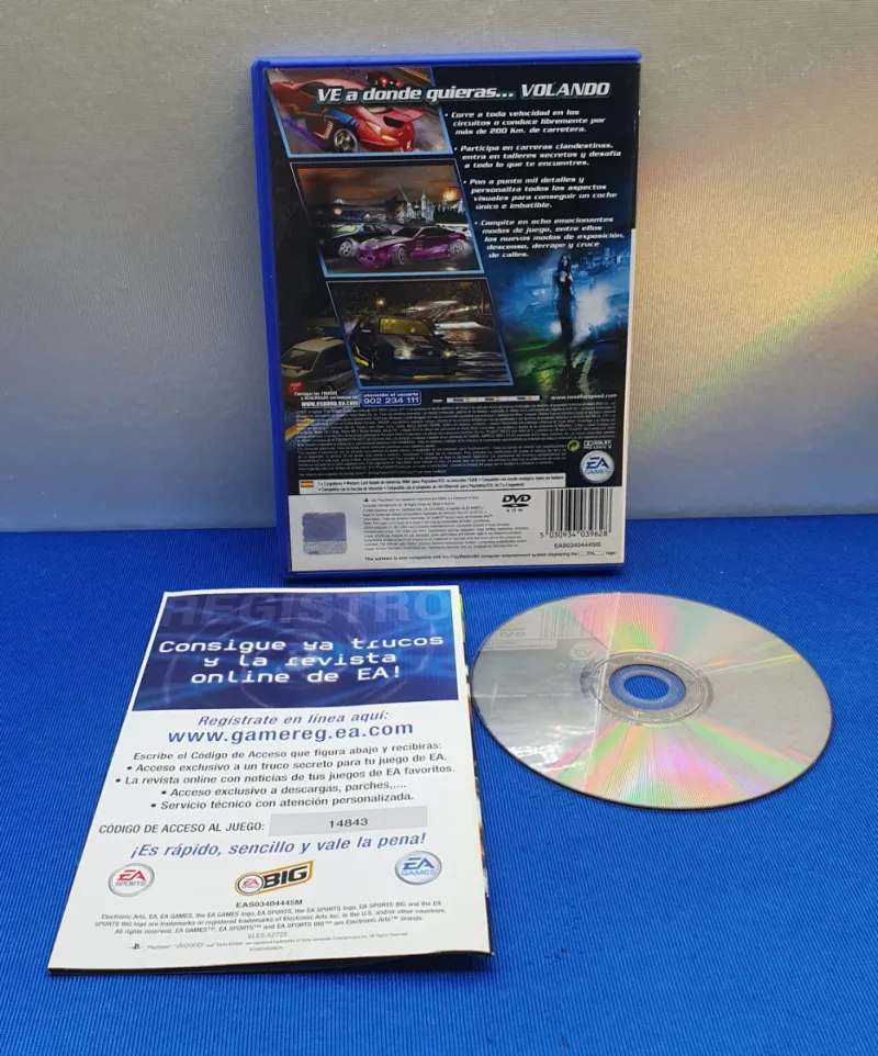 JUEGO PS2 NEED FOR SPEED UNDERGROUND 2 afbeelding 2