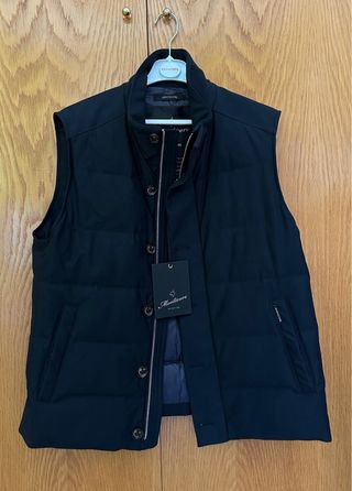 Chaleco Montecore de plumas auténticas talla 54