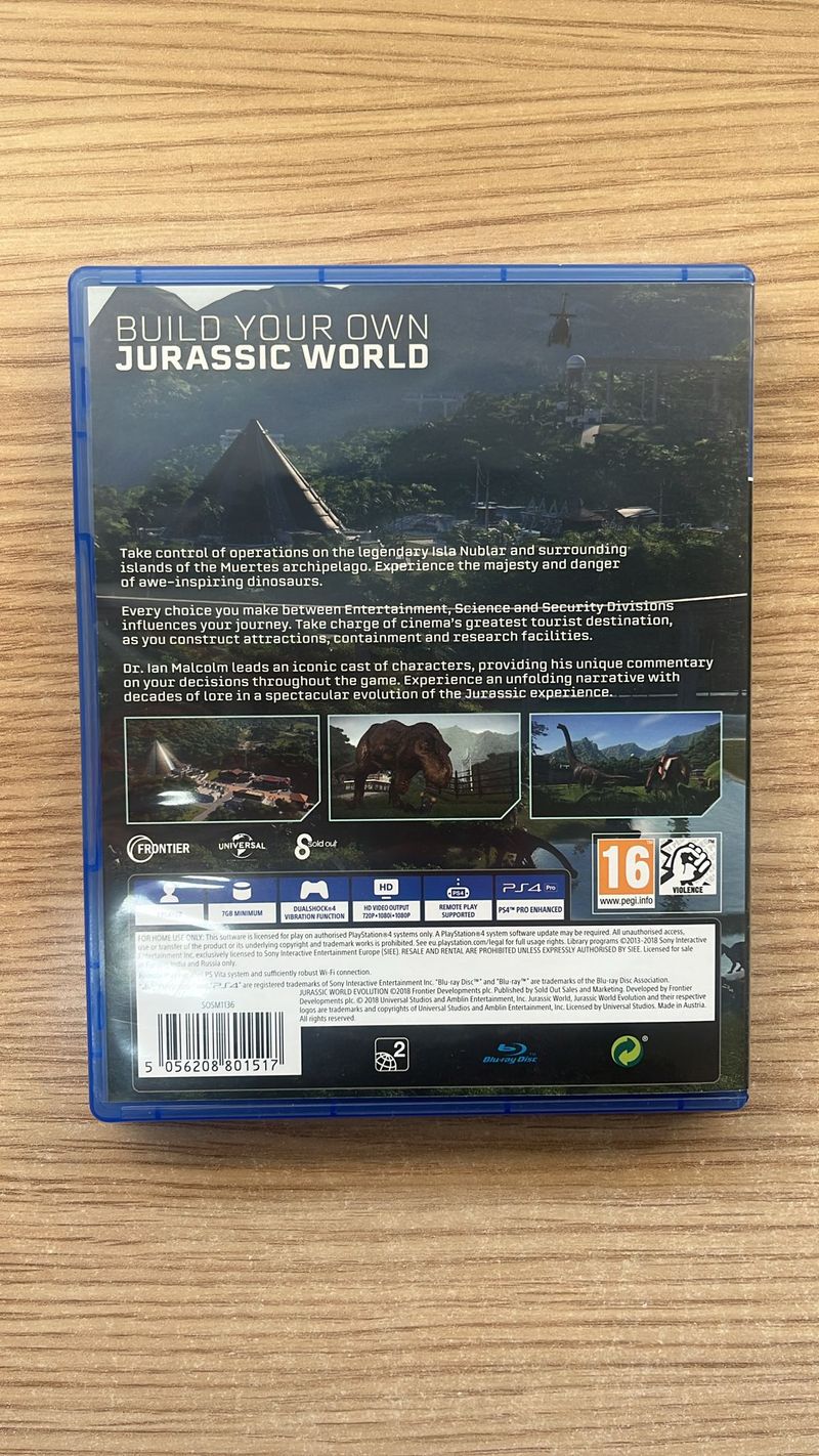 Videojuego Jurassic World Evolution PS4 afbeelding 3