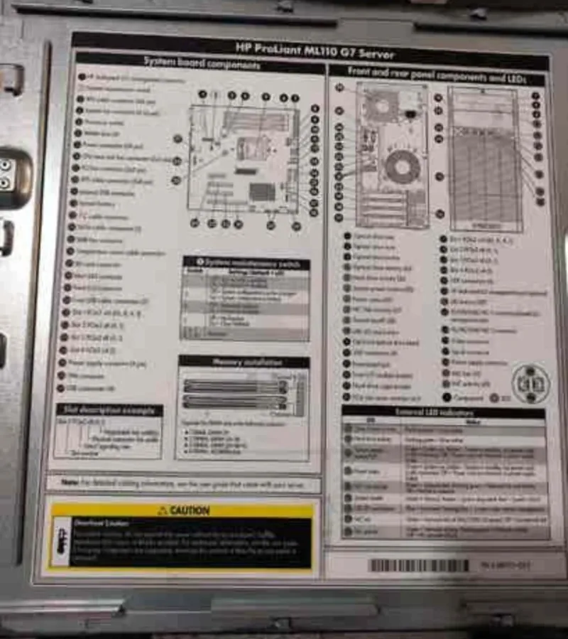Servidor HP ProLiant ML110 G7 afbeelding 2