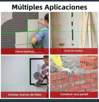 Nivel Láser 4D 16 Líneas Trípode Maletín