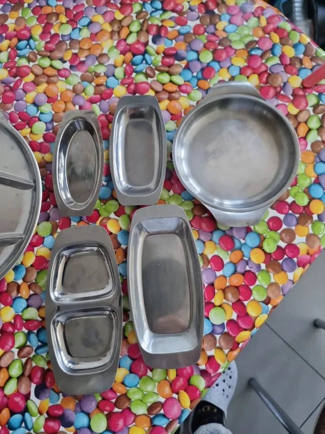 Bandejas Acero Inoxidable, en perfecto estado