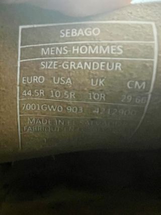 Sebago Dan Po Loafers Talla 44.5. Color marron