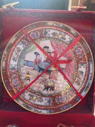 Juego de té chino porcelana años 70