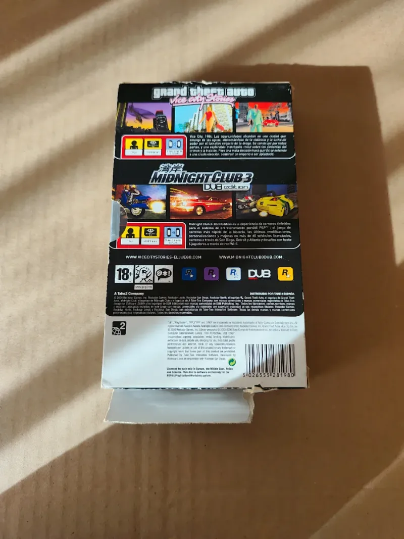 Pack GTA Vice City Stories + Midnight Club 3 PSP afbeelding 2