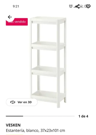 Estantería IKEA VESKEN Blanca