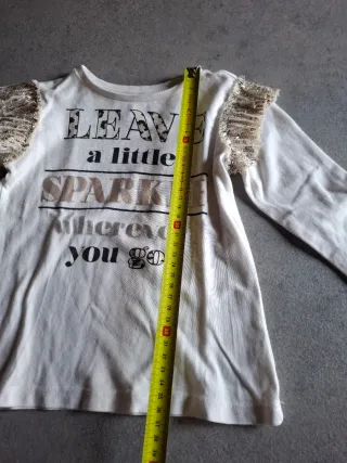 Top bambina maniche lunghe e rouche Idexè 36 mesi