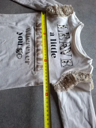 Top bambina maniche lunghe e rouche Idexè 36 mesi