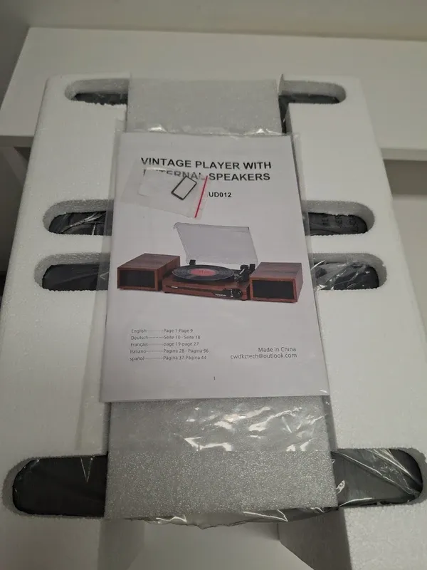Tocadiscos Bluetooth Vintage con Altavoces afbeelding 3