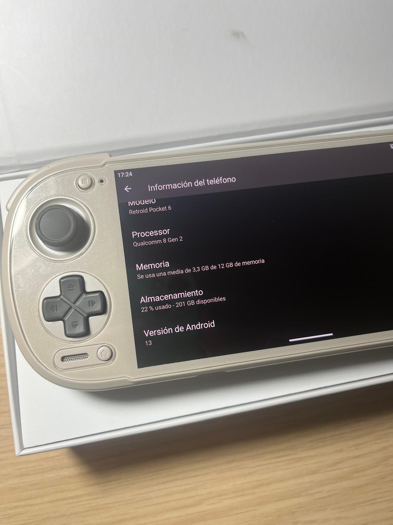 Retroid Pocket 6 12GB RAM Beige Descatalogada afbeelding 3