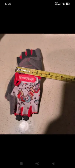 Guantes Ciclismo Unicornio Talla 3-4 Años nuevos