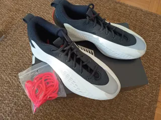 Zapatillas basket Adidas AE 1 Low Grises y Blancas