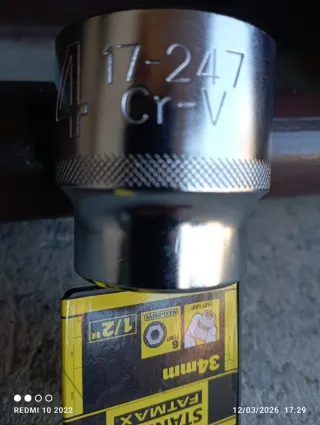 Llave de vaso Stanley Fatmax 34mm 1/2