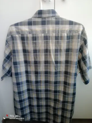 * Camisa Arrow Cuadros Beige y Gris Talla L