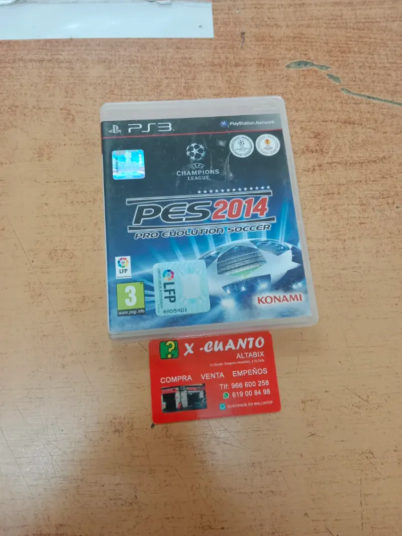JUEGO PS3 PES 2014 PRO EVOLUTION SOCCER