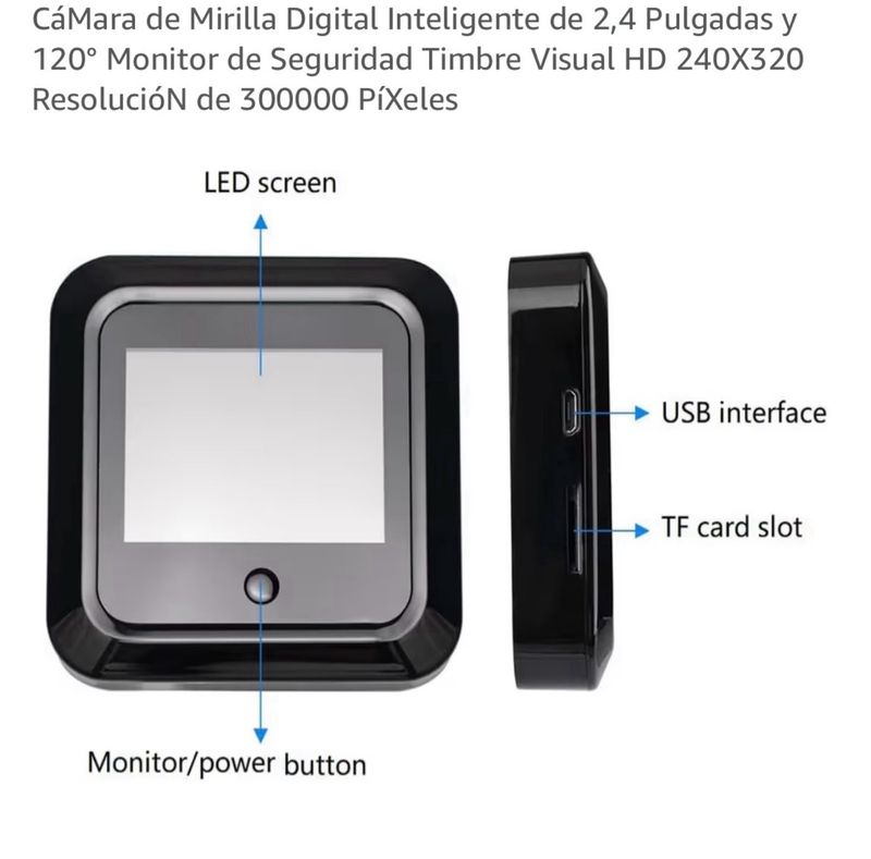 Mirilla Digital Inteligente con Pantalla afbeelding 5