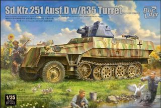 Maqueta Border Sd.Kfz.251 D w/R35 Turret 1/35