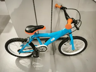 Bicicleta infantil Aviones azul