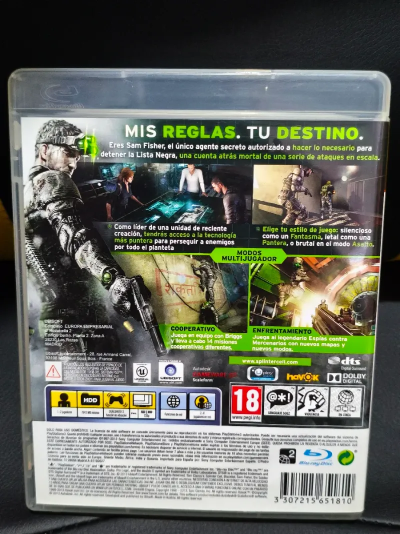 Splinter Cell Blacklist PS3 Ubisoft afbeelding 2