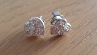 Pendientes Guess Corazón Brillantes
