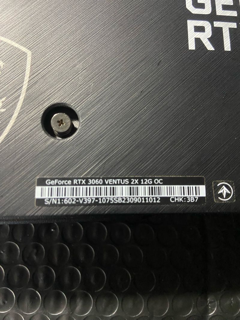 Tarjeta Gráfica RTX 3060 12GB GDDR6 MSI afbeelding 3