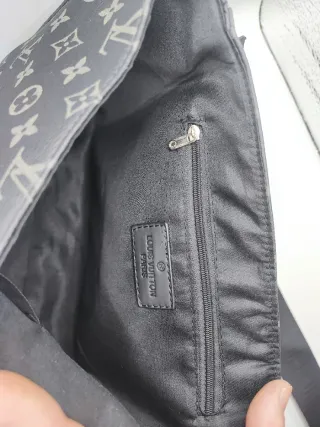 Tracolla Louis Vuitton Monogram Grigio Nero