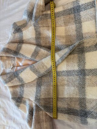 Chaquetón cuadros Sezane Beige/Gris