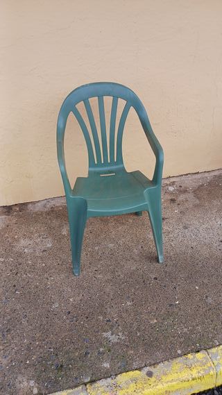 Silla de Jardín Verde Plástico