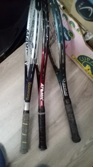 Lote de raquetas de tenis