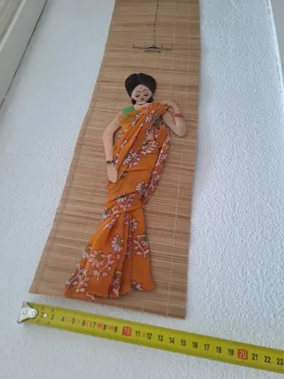 Decoración pared bambú