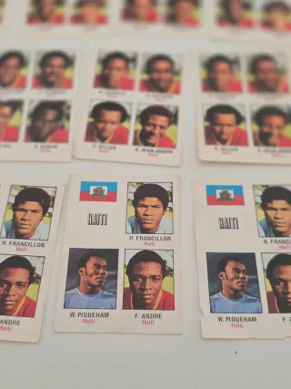 Lote cromos Haití Mundial 1974